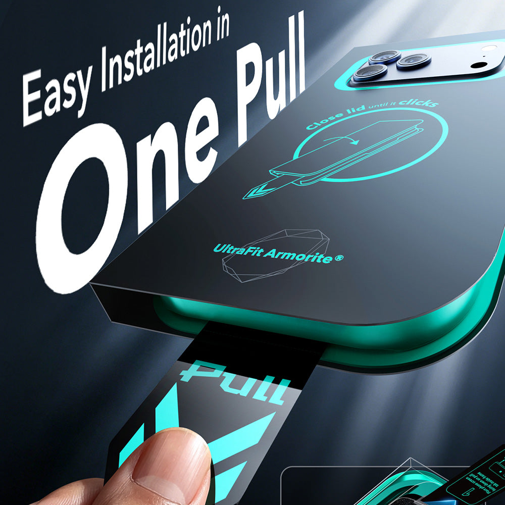 Zaštitna folija za ekran Privacy ESR Armorite UltraFit za Apple iPhone 18 Pro, Kaljeno staklo, Full Glue, Set od 2 komada