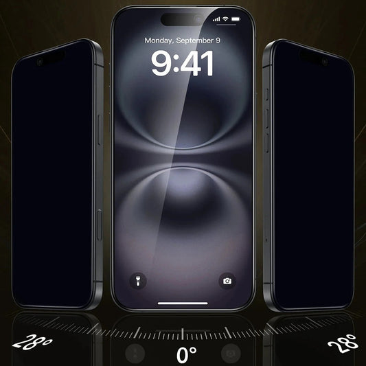 Zaštitna folija za ekran Privacy ESR UltraFit Armorite Pro za Apple iPhone 17 / 16 Pro, Kaljeno staklo, Full Glue, Set od 3 komada