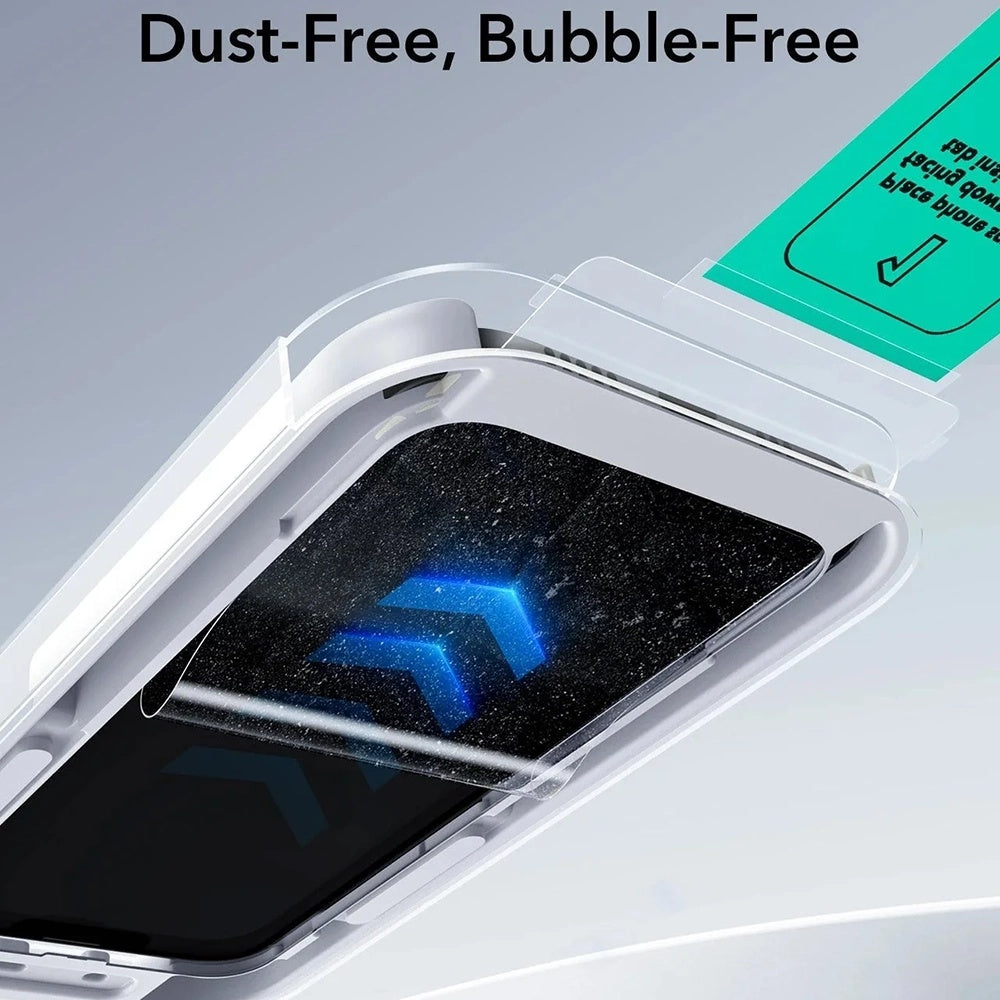 Zaštitna folija za ekran Privacy ESR UltraFit Classic za Apple iPhone 18 Pro, Kaljeno staklo, Full Glue, Set od 3 komada