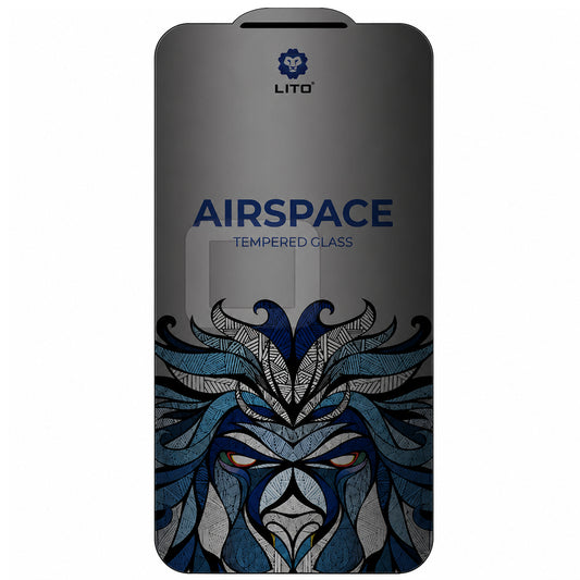 Zaštitna folija za ekran Privacy Lito Airspace Border za Apple iPhone 18 Pro Max, Kaljeno staklo, Full Glue