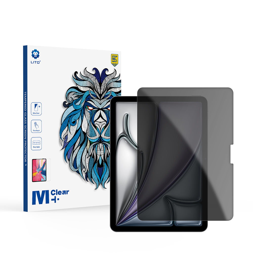 Zaštitna folija Ekran Privacy Lito Classic za Apple iPad Air 11 (2026) / Air 11 (2025), Kaljeno staklo, Full Glue, 2.5D