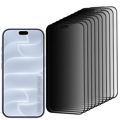 Zaštitna folija za zaslon Privacy Lito HD Pro za Apple iPhone 18 Pro, kaljeno staklo, potpuno ljepljiva, set od 10 komada