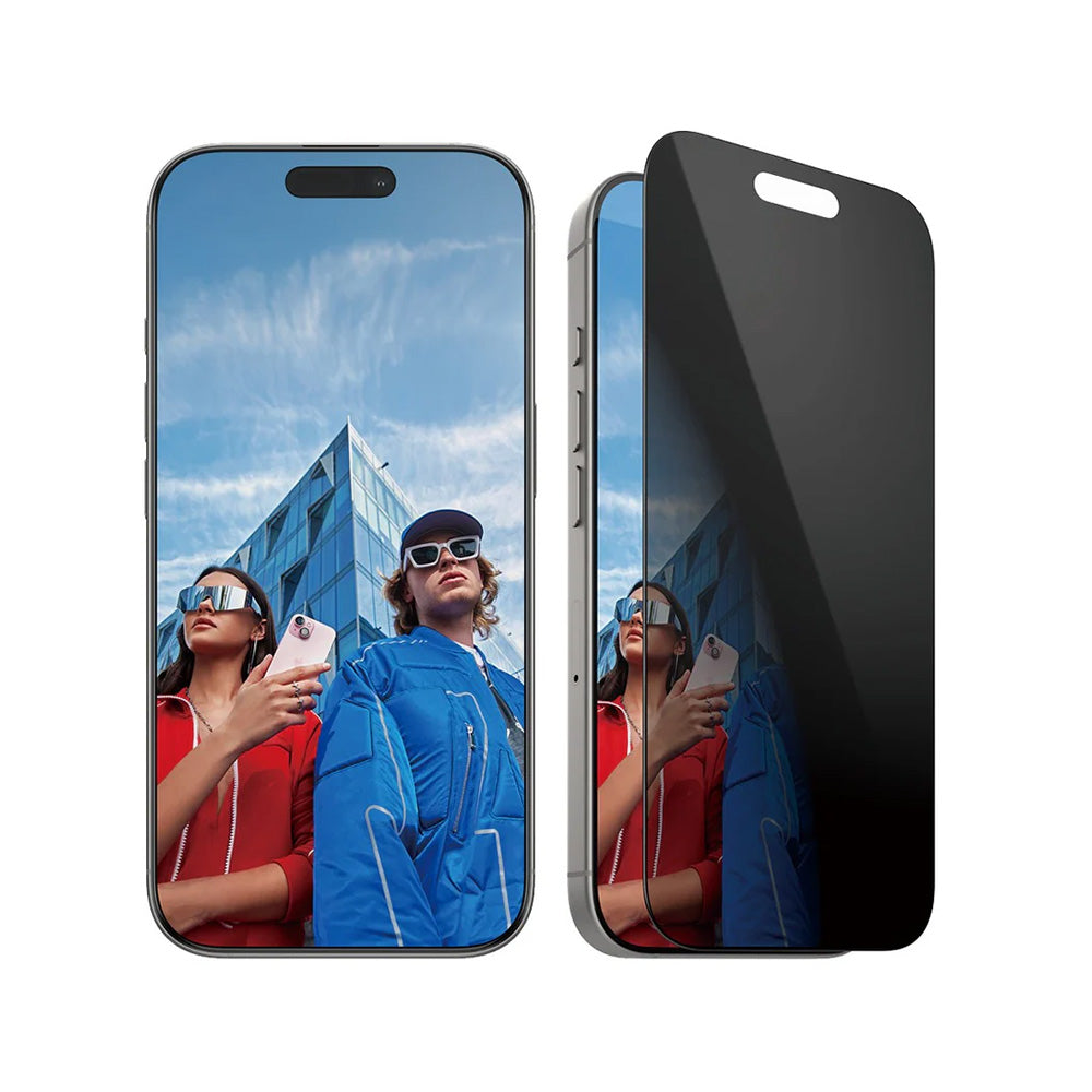 Zaštitna folija za ekran Privacy PanzerGlass Ultra-Wide Fit EasyAligner za Apple iPhone 16 Pro, Kaljeno staklo, Full Glue