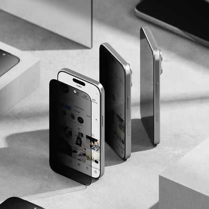 Zaštitna folija za ekran Privacy Ringke Easy Slide za Apple iPhone 18 Pro Max, Kaljeno staklo, Full Glue, Set od 2 komada