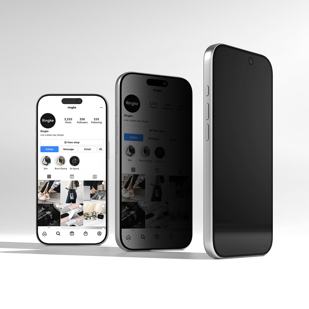 Zaštitna folija za ekran Privacy Ringke Easy Slide za Apple iPhone 18 Pro, Kaljeno staklo, Puna ljepila, Set od 2 komada