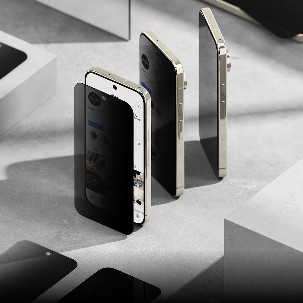 Zaštitna folija Ekran Privacy Ringke Easy Slide za Google Pixel 11 Pro / 10 Pro / 9 Pro, Kaljeno Staklo, Puna Ljepila, Set od 2 komada