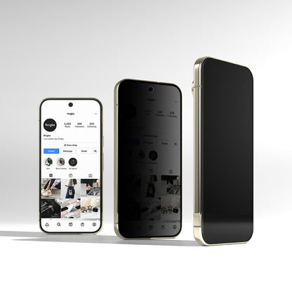 Zaštitna folija za ekran Privacy Ringke Easy Slide za Google Pixel 11 Pro XL / 10 Pro XL / 9 Pro XL, Kaljeno staklo, Full Glue, Set od 2 komada