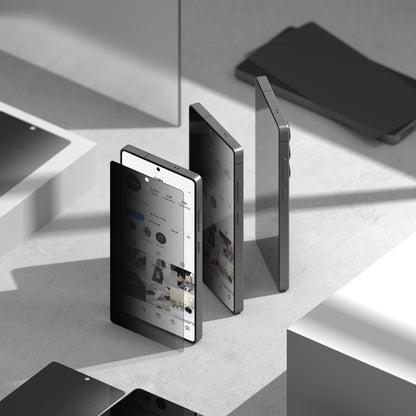 Zaštitna folija za ekran Privacy Ringke Easy Slide za Samsung Galaxy S25+ S936, Kaljeno staklo, Full Glue, Set od 2 komada