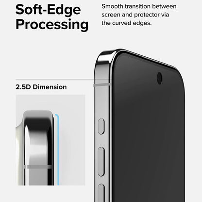 Zaštitna folija za ekran Privacy Ringke za Apple iPhone 15 Pro, Kaljeno staklo, Full Glue