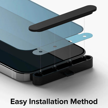 Zaštitna folija za ekran Privacy Ringke za Apple iPhone 15 Pro, Kaljeno staklo, Full Glue