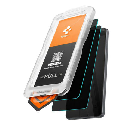 Zaštitna folija za ekran Privacy Spigen GlastR EZ FIT Pro HD za Samsung Galaxy S26 Plus S947, Kaljeno staklo, Full Glue, Set 2 komada AGL11085