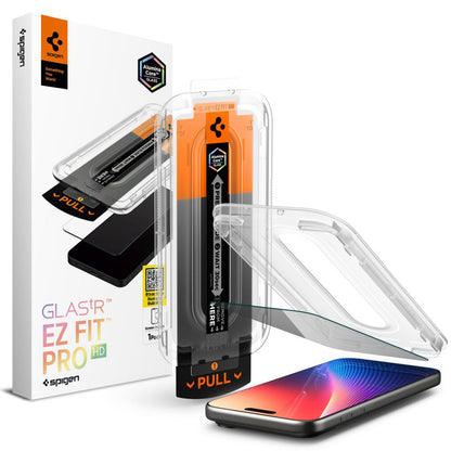 Zaštitna folija za ekran Privacy Spigen GlastR EZ FIT Pro za Apple iPhone 17 Pro Max / 16 Pro Max, Kaljeno staklo, Full Glue