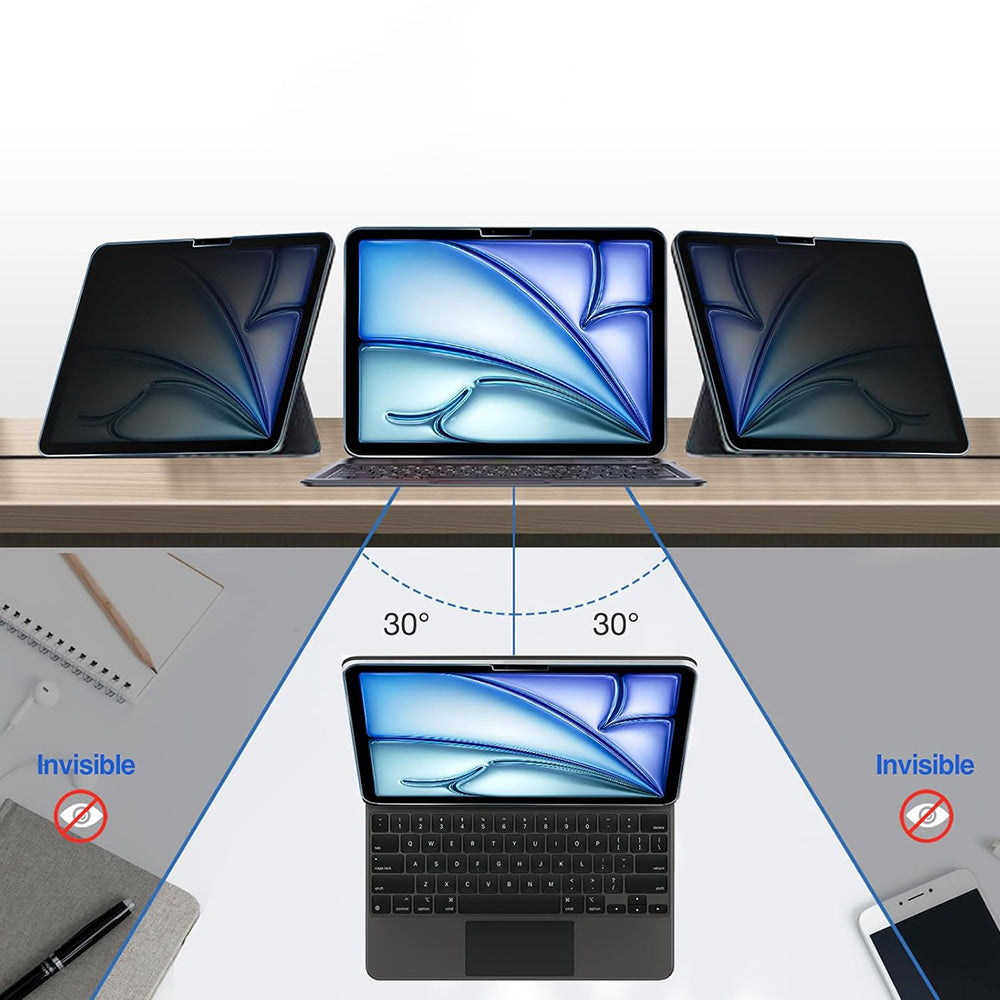 Zaštitna folija za ekran Privacy Techsuit ArmorGlass CrystalHD za Samsung Galaxy Tab A11+ / Tab A9+, Kaljeno staklo, Full Glue, Set 2 komada