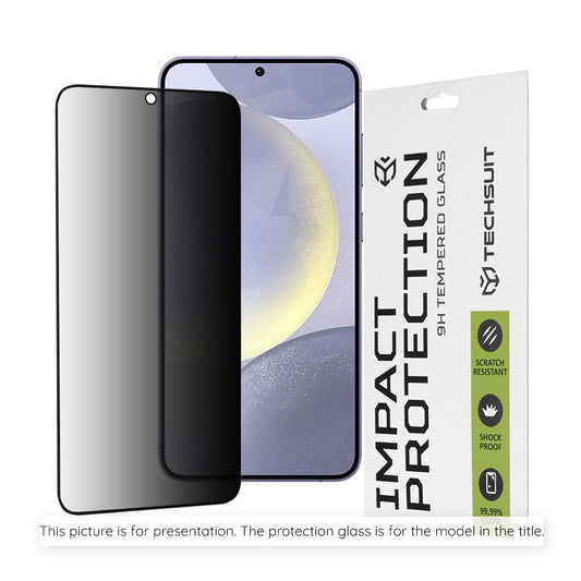 Zaštitna folija za ekran Privacy Techsuit za Apple iPhone 18 Pro Max, Kaljeno staklo, Full Glue, 111D
