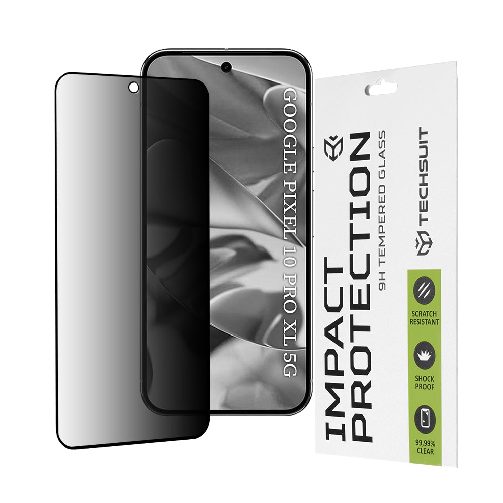 Zaštitna folija Ekran Privacy Techsuit za Google Pixel 10 Pro XL, Kaljeno Staklo, Full Glue, 111D