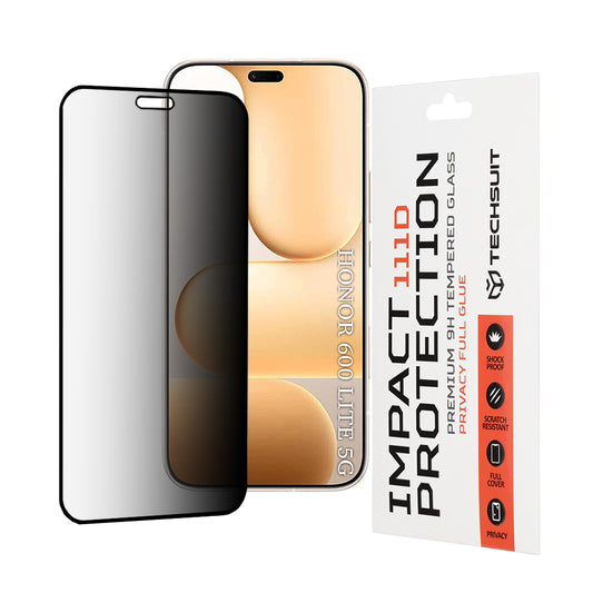 Zaštitna folija za ekran Privacy Techsuit za Honor 600 Lite, Kaljeno staklo, Full Glue, 111D