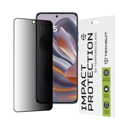 Zaštitna folija za ekran Privacy Techsuit za Motorola Edge 50 Neo, Kaljeno staklo, Full Glue, 111D