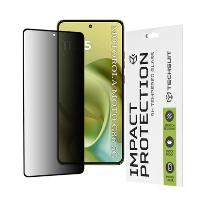 Zaštitna folija Ekran Privacy Techsuit za Motorola Moto G86, Kaljeno Staklo, Full Glue, 111D