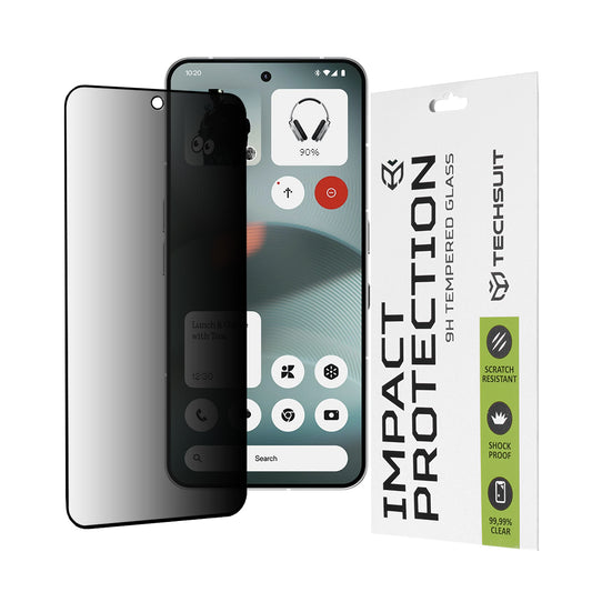 Zaštitna folija za ekran Privacy Techsuit za Nothing Phone (3), Kaljeno staklo, Full Glue, 111D