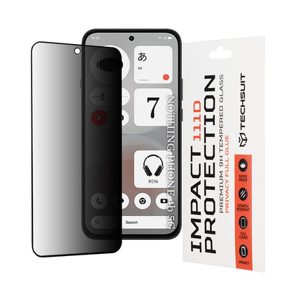 Zaštitna folija za ekran Privacy Techsuit za Nothing Phone (4b), Kaljeno staklo, Full Glue, 111D
