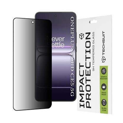Zaštitna folija za ekran Privacy Techsuit za OnePlus Nord CE5, Kaljeno staklo, Full Glue, 111D