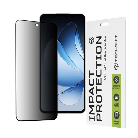 Zaštitna folija za ekran Privacy Techsuit za Oppo Reno13, Kaljeno staklo, Full Glue, 111D