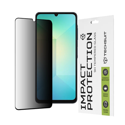 Zaštitna folija Ekran Privacy Techsuit za Samsung Galaxy A06 A065, Kaljeno Staklo, Full Glue, 111D