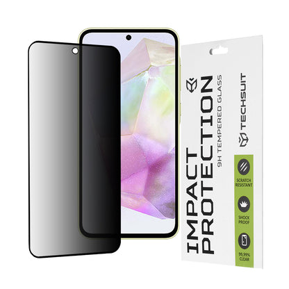 Zaštitna folija Ekran Privacy Techsuit za Samsung Galaxy M56 M566 / M35 / A55 5G A556 / A35 5G A356, Kaljeno Staklo, Full Glue, 111D