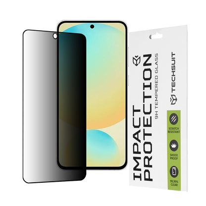 Zaštitna folija Ekran Privacy Techsuit za Samsung Galaxy S24 FE S721, Kaljeno Staklo, Full Glue, 111D