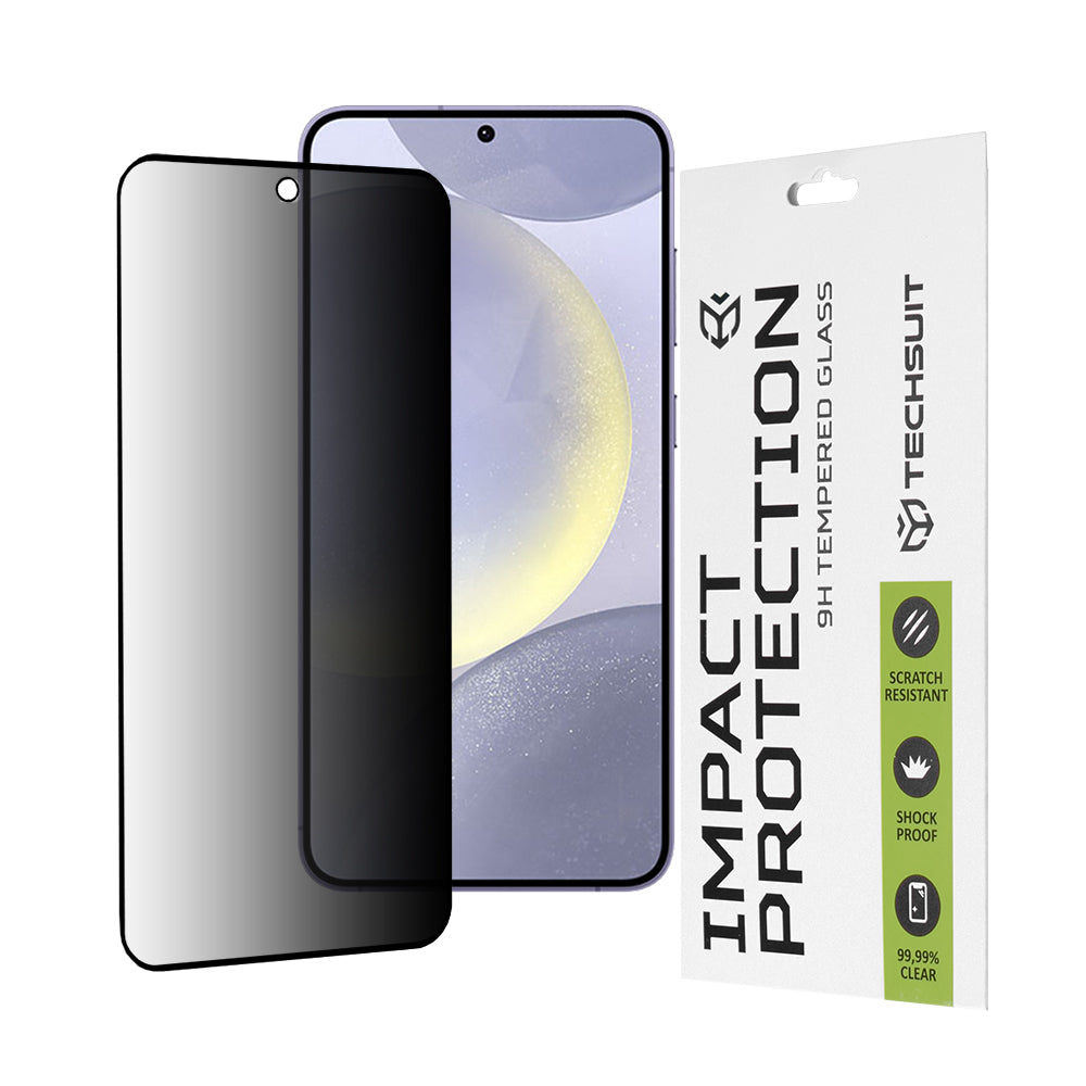Zaštitna folija Ekran Privacy Techsuit za Samsung Galaxy S25+ S936 / S24+ S926, Kaljeno Staklo, Full Glue, 111D