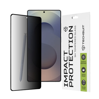 Zaštitna folija Ekran Privacy Techsuit za Samsung Galaxy S25 Ultra S938, Kaljeno Staklo, Full Glue, 111D