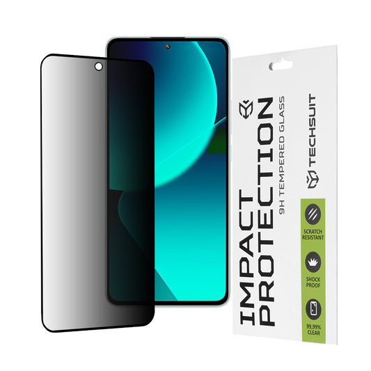 Zaštitna folija za ekran Privacy Techsuit za Xiaomi 13T Pro / 13T, Kaljeno staklo, Full Glue, 111D