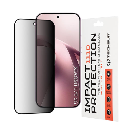 Zaštitna folija za ekran Privacy Techsuit za Xiaomi 17T, Kaljeno staklo, Full Glue, 111D