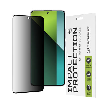 Zaštitna folija za ekran Privacy Techsuit za Xiaomi Poco X6 / Redmi Note 13 Pro 5G, Kaljeno staklo, Full Glue, 111D