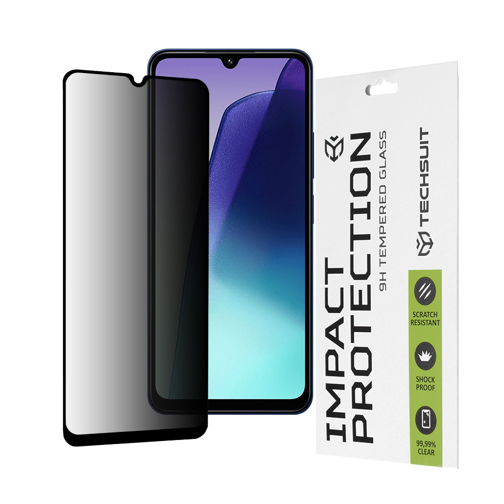 Zaštitna folija za ekran Privacy Techsuit za Xiaomi Redmi A5 4G (Regional) / 14C / Poco C75, Kaljeno staklo, Full Glue, 111D
