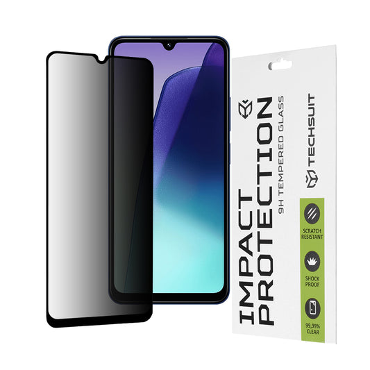Zaštitna folija za ekran Privacy Techsuit za Xiaomi Redmi A5 4G (Regional) / 14C / Poco C75, Kaljeno staklo, Full Glue, 111D