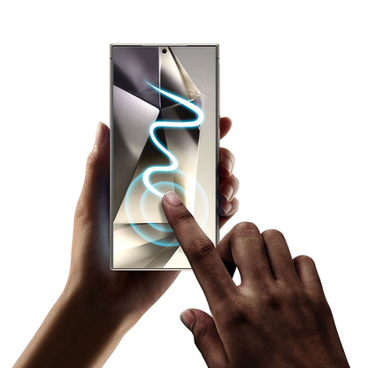 Zaštitna folija za ekran Privacy Techsuit TitanGlass CrystalHD za Samsung Galaxy S24 Ultra S928, Kaljeno staklo, Full Glue