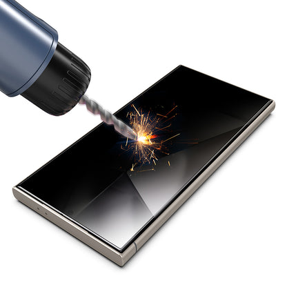 Zaštitna folija za ekran Privacy Techsuit TitanGlass CrystalHD za Samsung Galaxy S24 Ultra S928, Kaljeno staklo, Full Glue, Set 2 komada