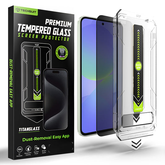 Zaštitna folija Ekran Privacy Techsuit TitanGlass CrystalHD za Samsung Galaxy A37 5G / A36 A366, Kaljeno Staklo, Puno Ljepilo
