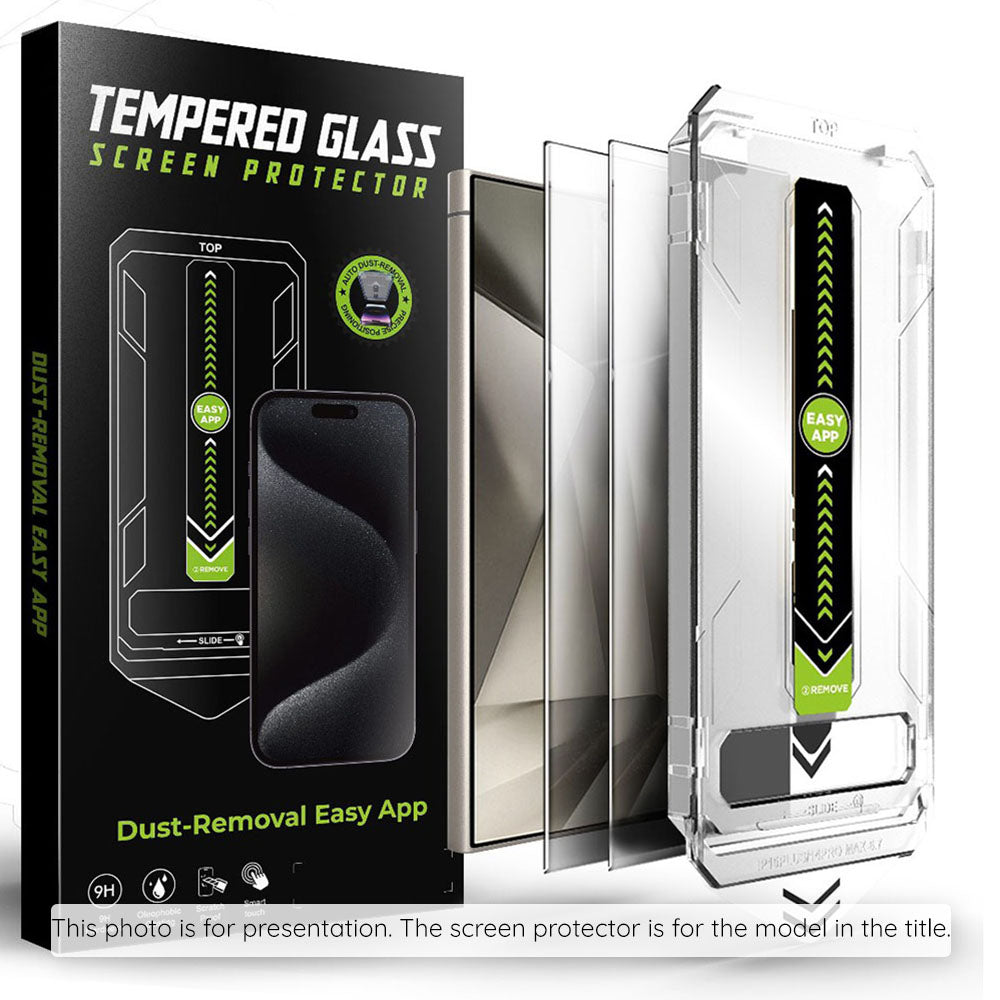 Zaštitna folija za ekran Privacy Techsuit TitanGlass CrystalHD za Samsung Galaxy S25 FE, Kaljeno staklo, Full Glue, Set od 2 komada