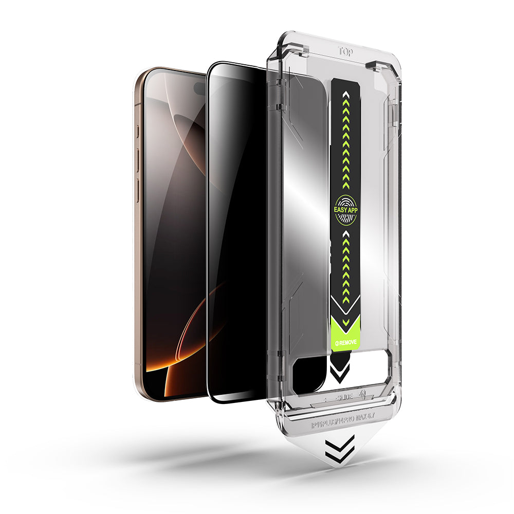 Zaštitna folija za ekran Privacy Techsuit TitanGlass za Apple iPhone 14 Pro Max, Kaljeno staklo, Full Glue