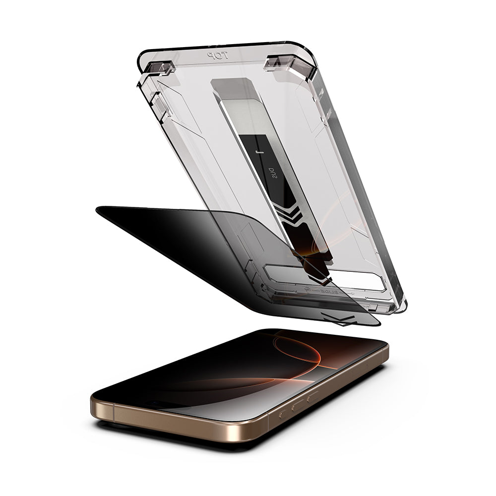Zaštitna folija za ekran Privacy Techsuit TitanGlass za Apple iPhone 15 Pro Max, Kaljeno staklo, Puna ljepila, Set od 2 komada