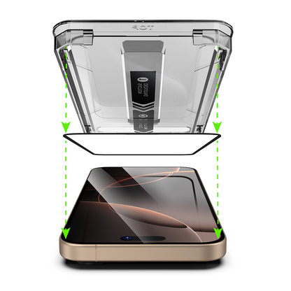 Zaštitna folija za ekran Privacy Techsuit TitanGlass za Apple iPhone 17 Pro Max, Kaljeno staklo, Full Glue, Set od 2 komada