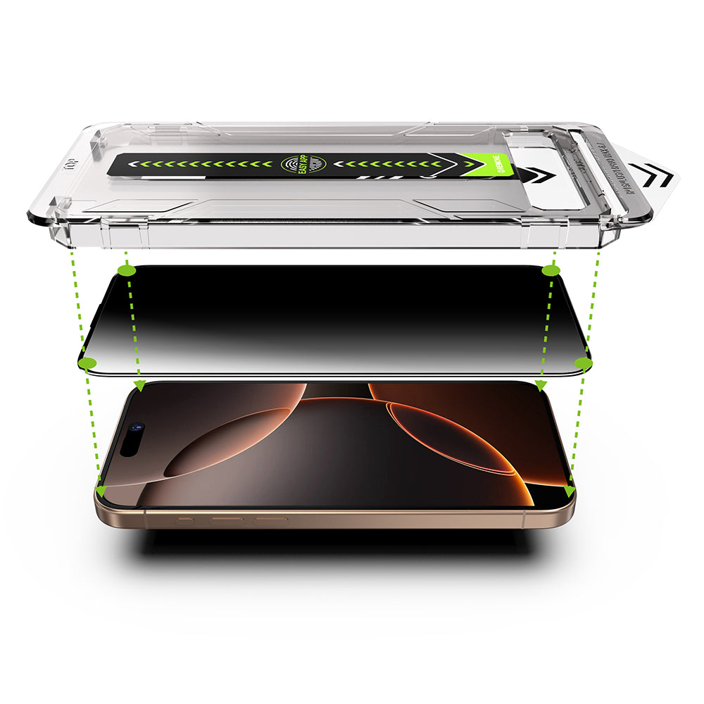 Zaštitna folija za ekran Privacy Techsuit TitanGlass za Apple iPhone 17 Pro Max, Kaljeno staklo, Full Glue, Set od 2 komada