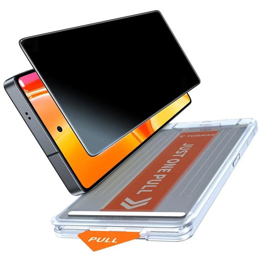 Zaštitna folija za ekran Privacy Torras GlassGo Install Master za Samsung Galaxy S26 Ultra, Kaljeno staklo, Full Glue