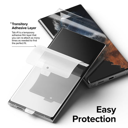 Zaštitna folija za ekran Ringke Dual Easy za Samsung Galaxy S22 Ultra 5G S908, Plastika, Set od 2 komada
