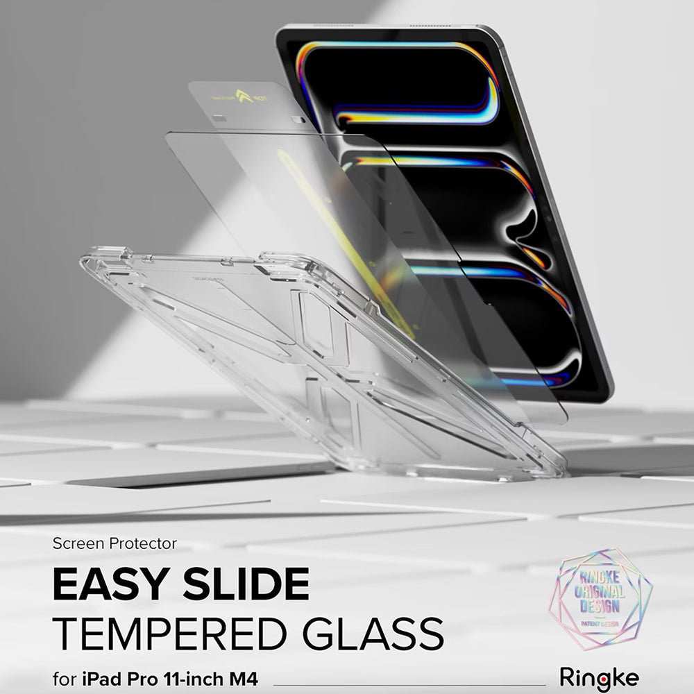 Zaštitna folija za ekran Ringke Easy Slide za Apple iPad Pro 11 (2024), Kaljeno staklo, Puno ljepilo