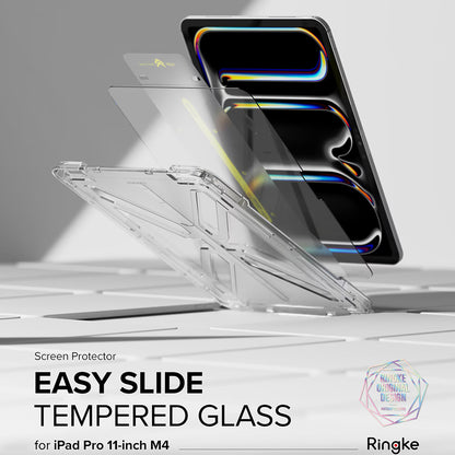 Zaštitna folija za ekran Ringke Easy Slide za Apple iPad Pro 11 (2024), Kaljeno staklo, Puno ljepilo