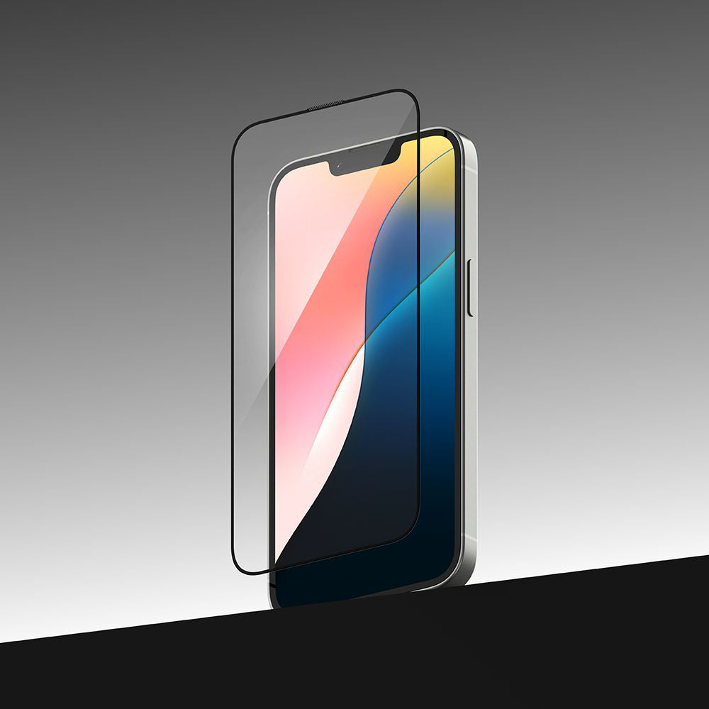 Zaštitna folija za ekran Ringke Easy Slide za Apple iPhone 17e / 16e / 14 / 13 Pro, Kaljeno staklo, Full Glue, Set od 2 komada, Crna