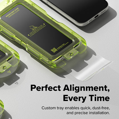 Zaštitna folija za ekran Ringke Easy Slide za Apple iPhone 17 Pro Max, Kaljeno staklo, Full Glue, Set od 2 komada